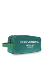 Dolce & Gabbana GREEN Wash bag with logo