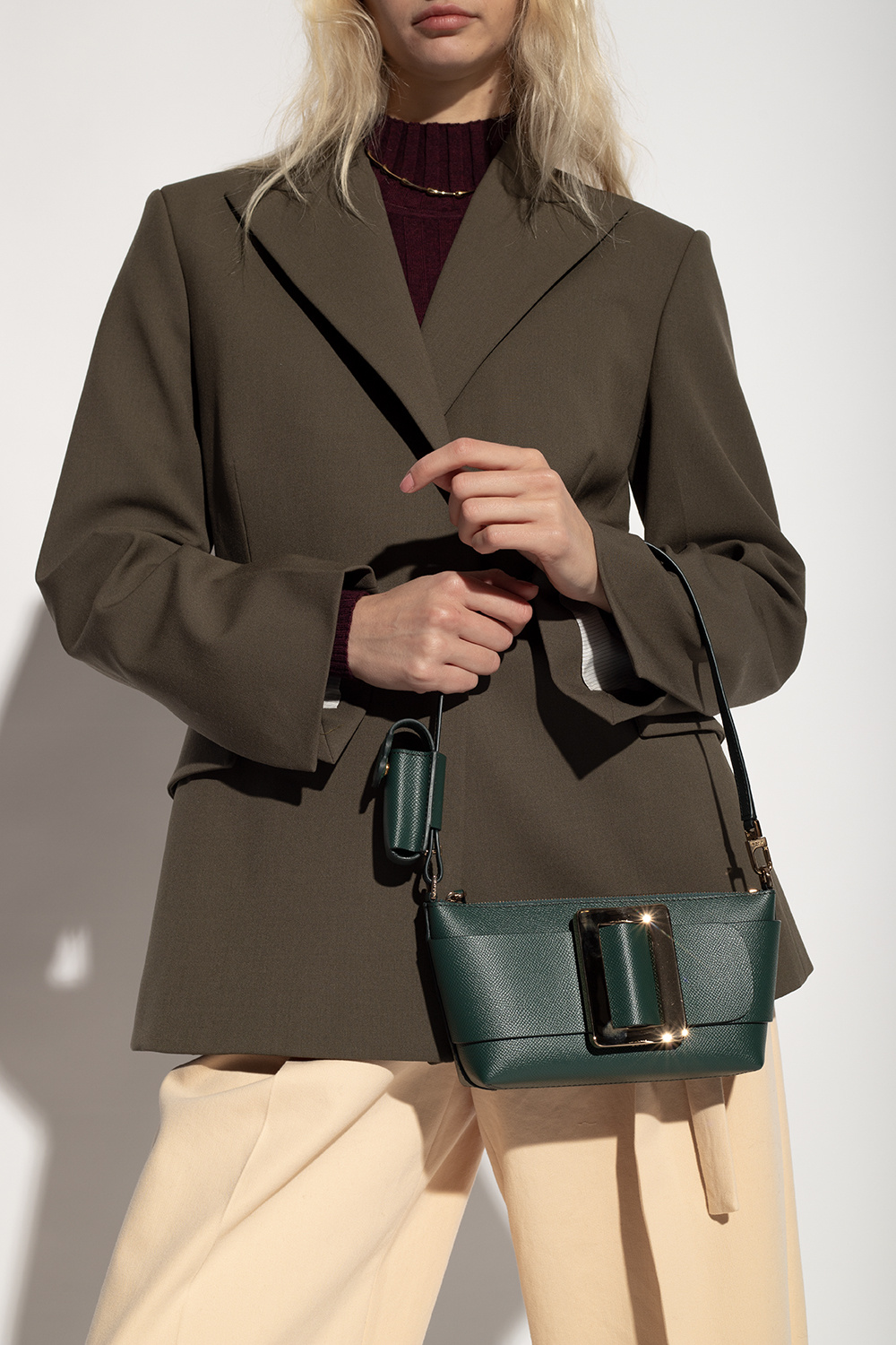 Totes bags Boyy - Buckle pouchette leather handbag