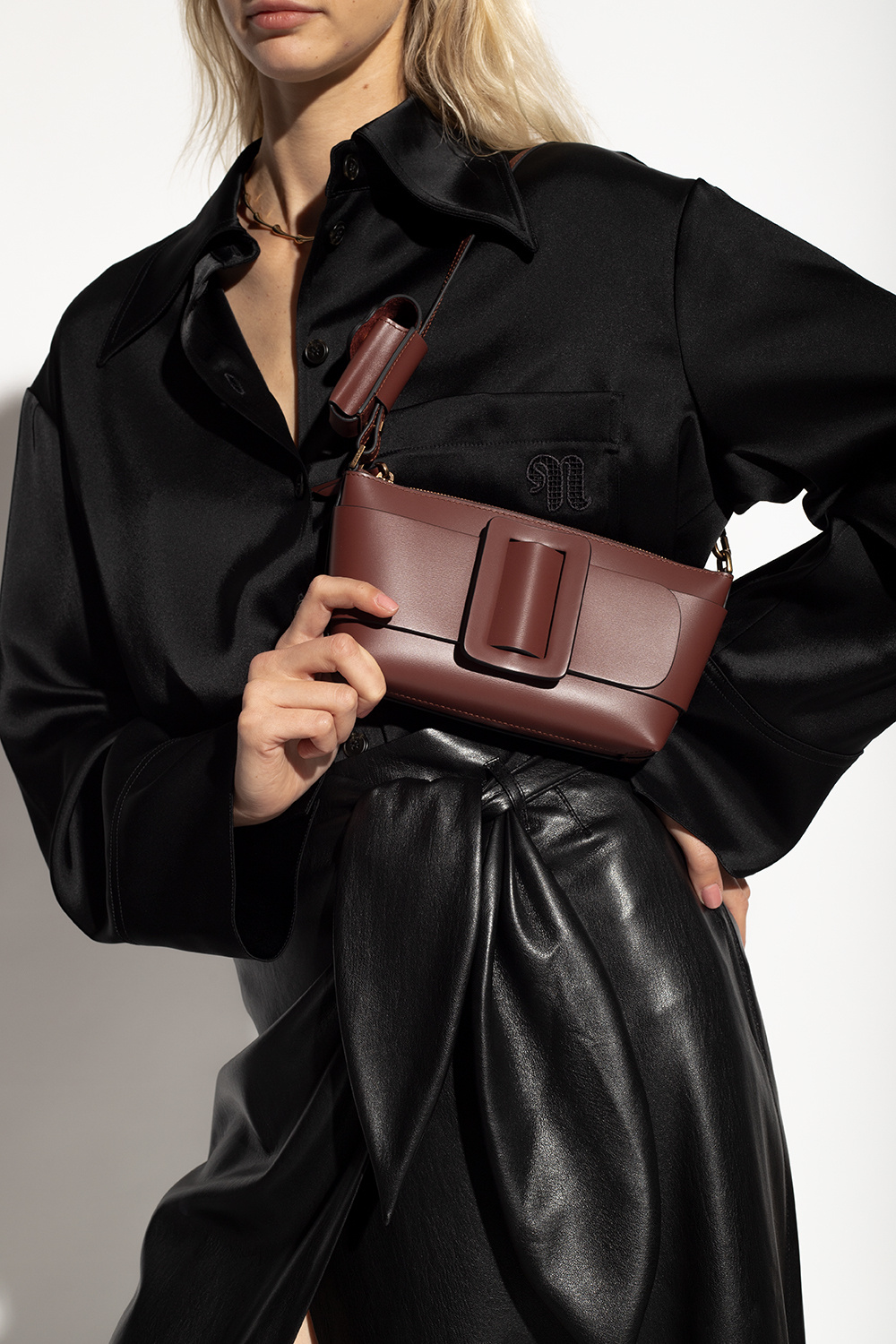 BOYY - Buckle Pouchette Leather Handbag BOYY