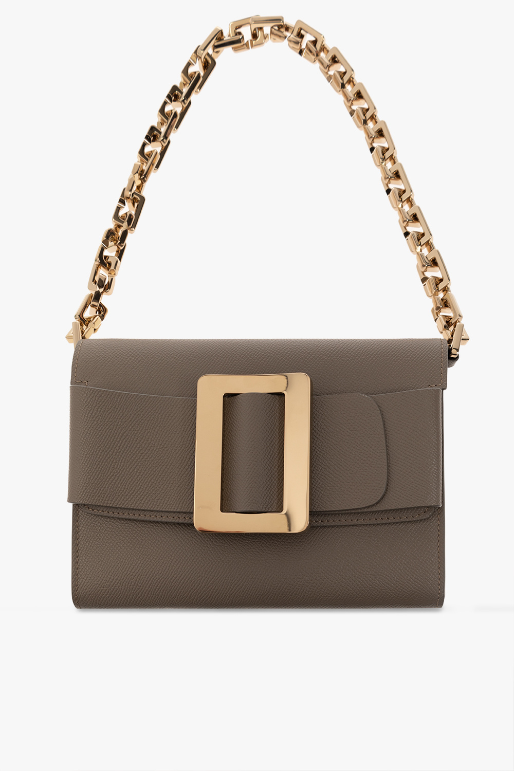 Fendi Logo Embossed Zipped Clutch Bag In Nero