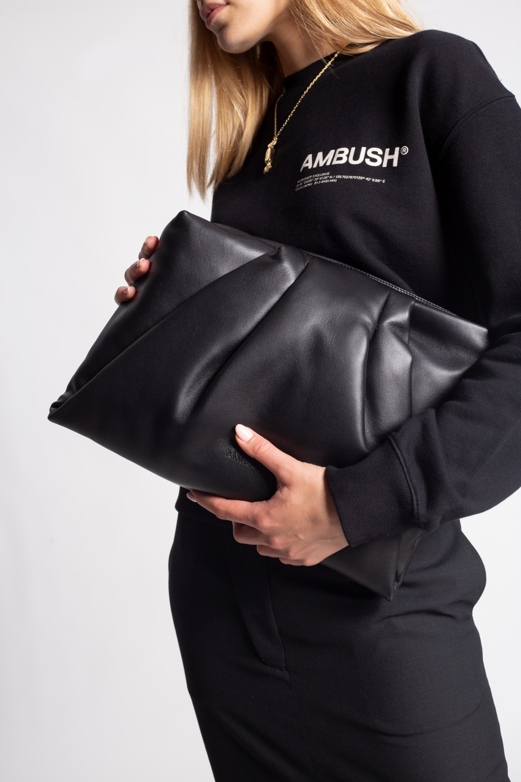 Ambush faux-leather eye tote bag