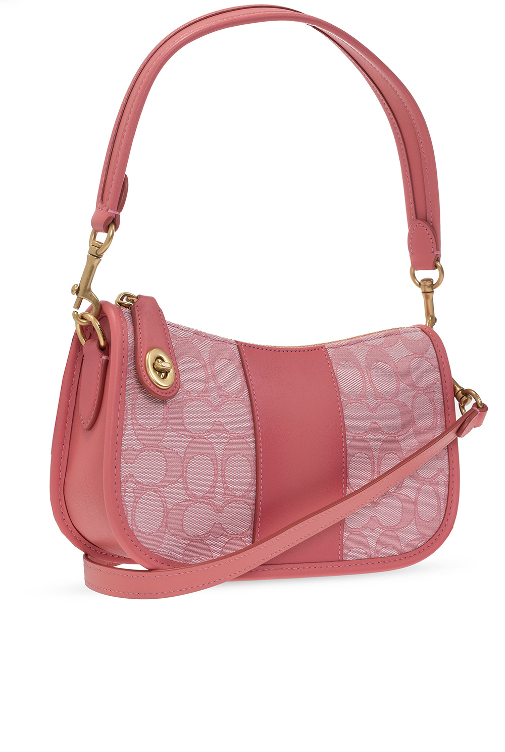 Coach Pink Ladies Swinger 20 With Quilting Shoulder Bag