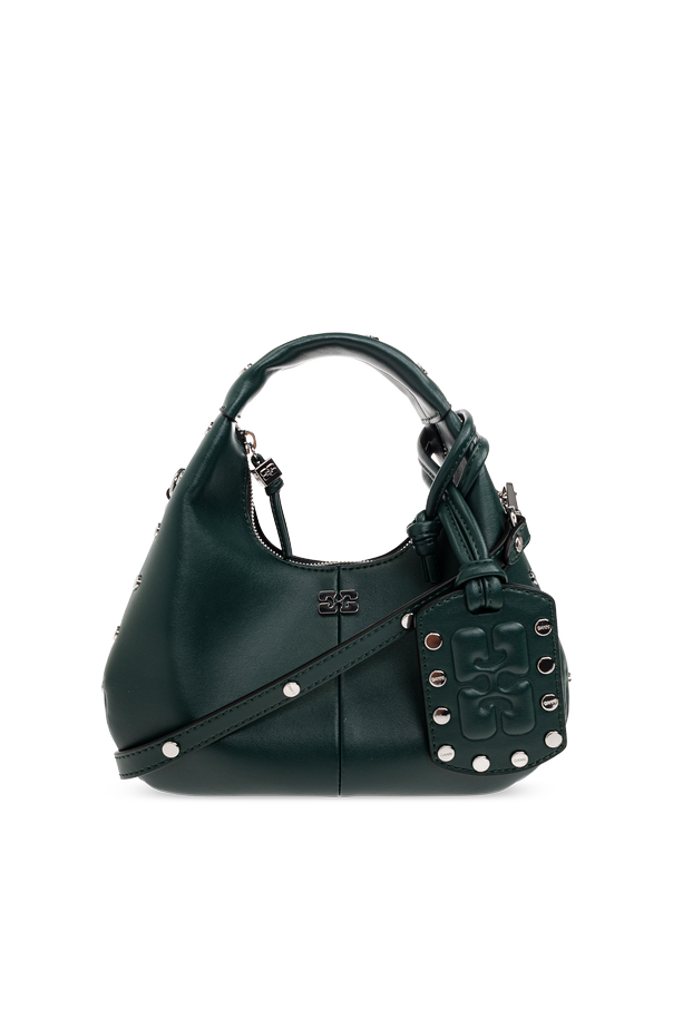 Eco leather bag finished with studs od Ganni