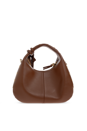 Ganni Tasche aus Eco-Leder mit Nieten verziert