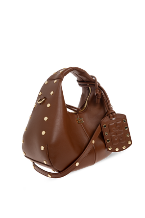 Ganni Tasche aus Eco-Leder mit Nieten verziert