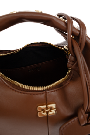 Ganni Tasche aus Eco-Leder mit Nieten verziert