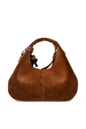 Ganni Corduroy mini bag with logo
