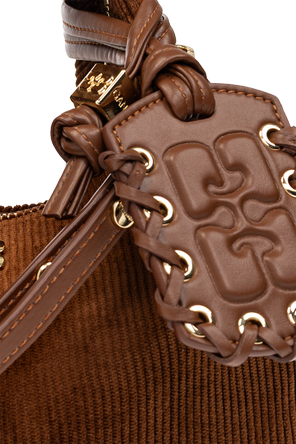 Ganni Corduroy mini bag with logo