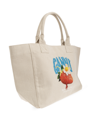Ganni Tasche mit buntem Aufdruck