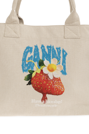 Ganni Tasche mit buntem Aufdruck