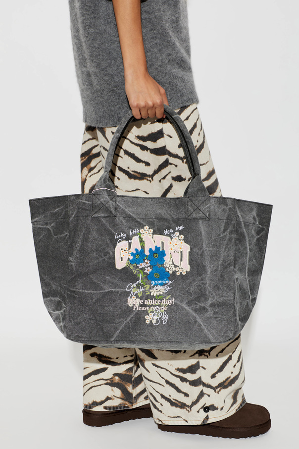 Ganni Bag with colorful embroidery
