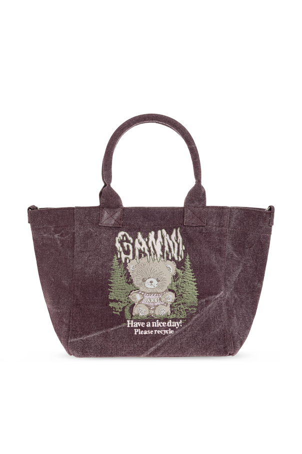 Cotton bag with embroidery od Ganni