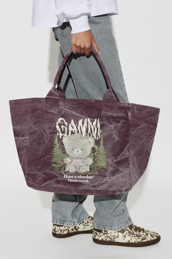 Ganni Bag with colorful embroidery