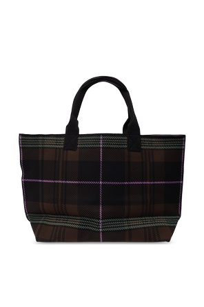 Ganni Geantă shopper cu patch logo