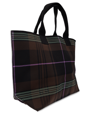 Ganni Geantă shopper cu patch logo