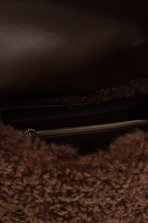 Ganni Bolso peludo con logo