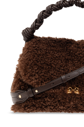 Ganni Bolso peludo con logo