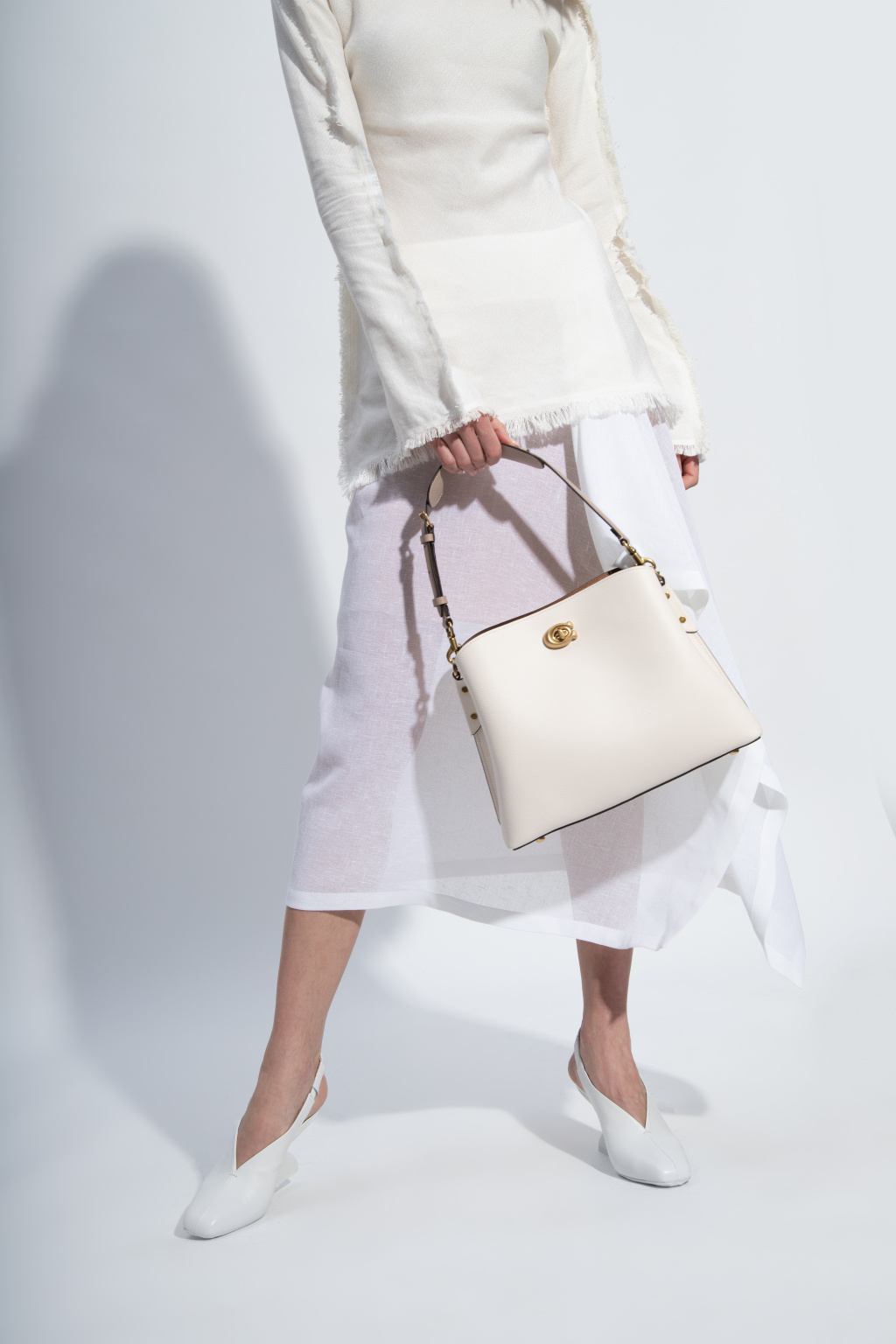 Willow Bucket Bag - Coach - Cream - Leather