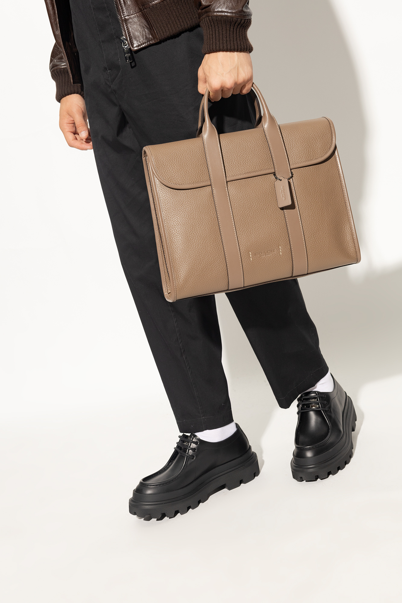 Coach Brown Leather Ultimate Briefcase Coach | The Luxury Closet