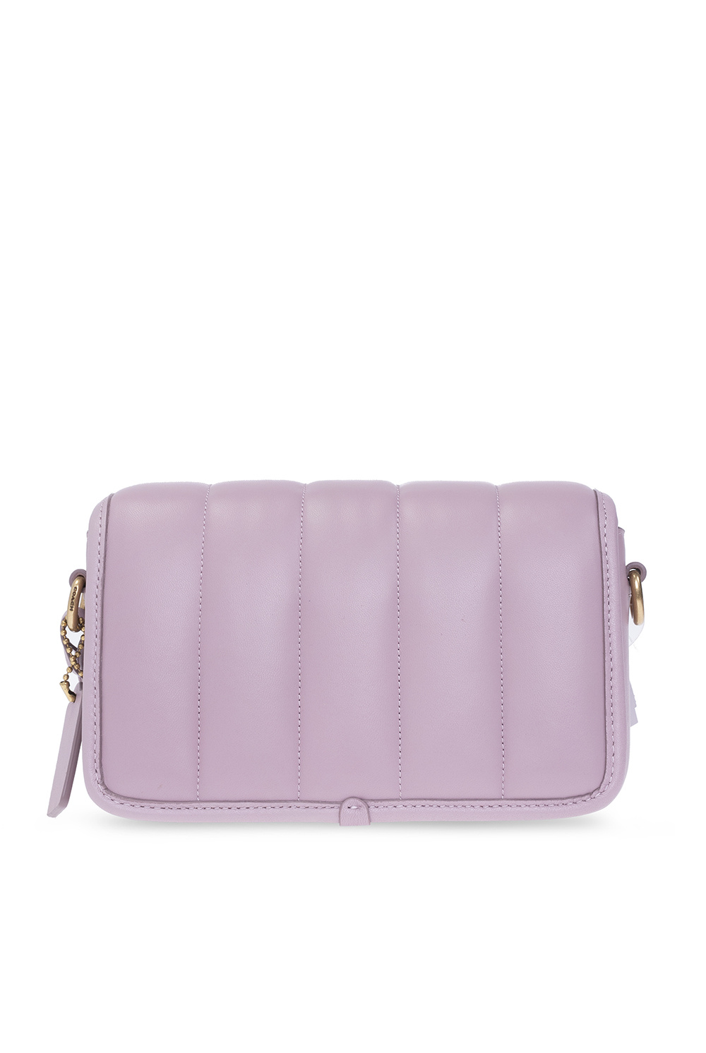 Coach dark purple leather floral shoulder bag – My Girlfriend's Wardrobe LLC