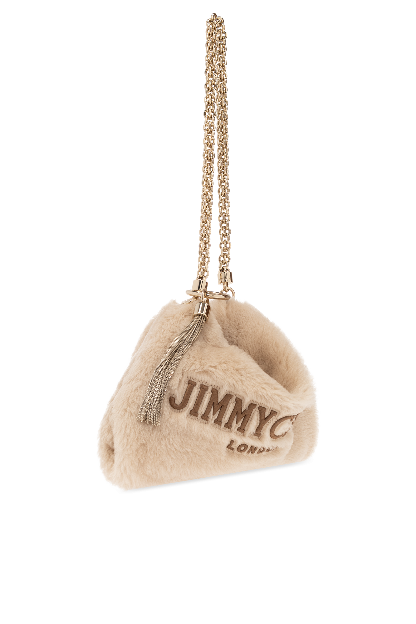 Jimmy Choo ‘Callie’ fur shoulder bag