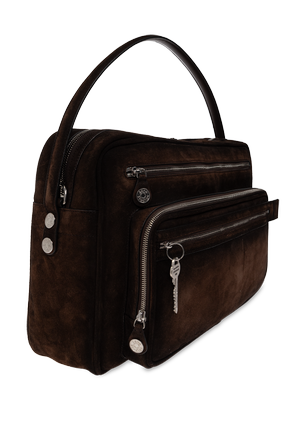 Acne Studios Suede bag with a ‘vintage’ effect