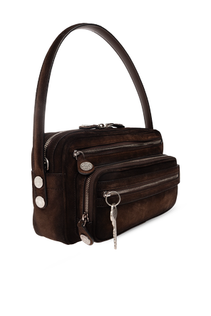 Acne Studios Suede bag with a ‘vintage’ effect