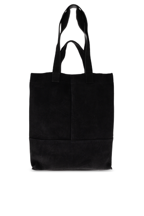AllSaints Cassius Black Suede Shopper Bag