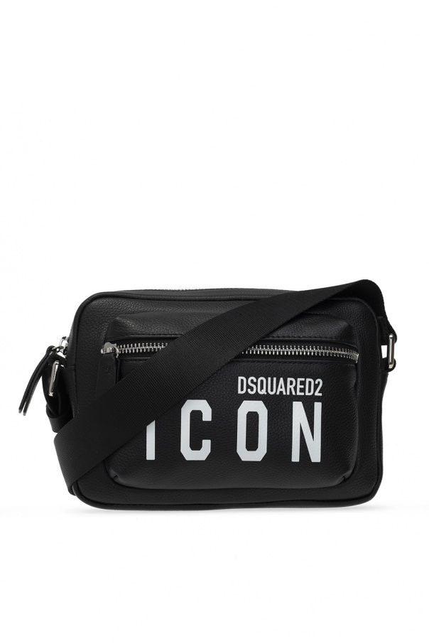 Dsquared2 Love Moschino Tote Frame bag à cœurs embossés Ivoire