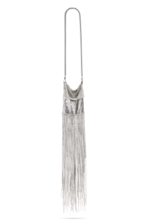 Shoulder bag with long fringes