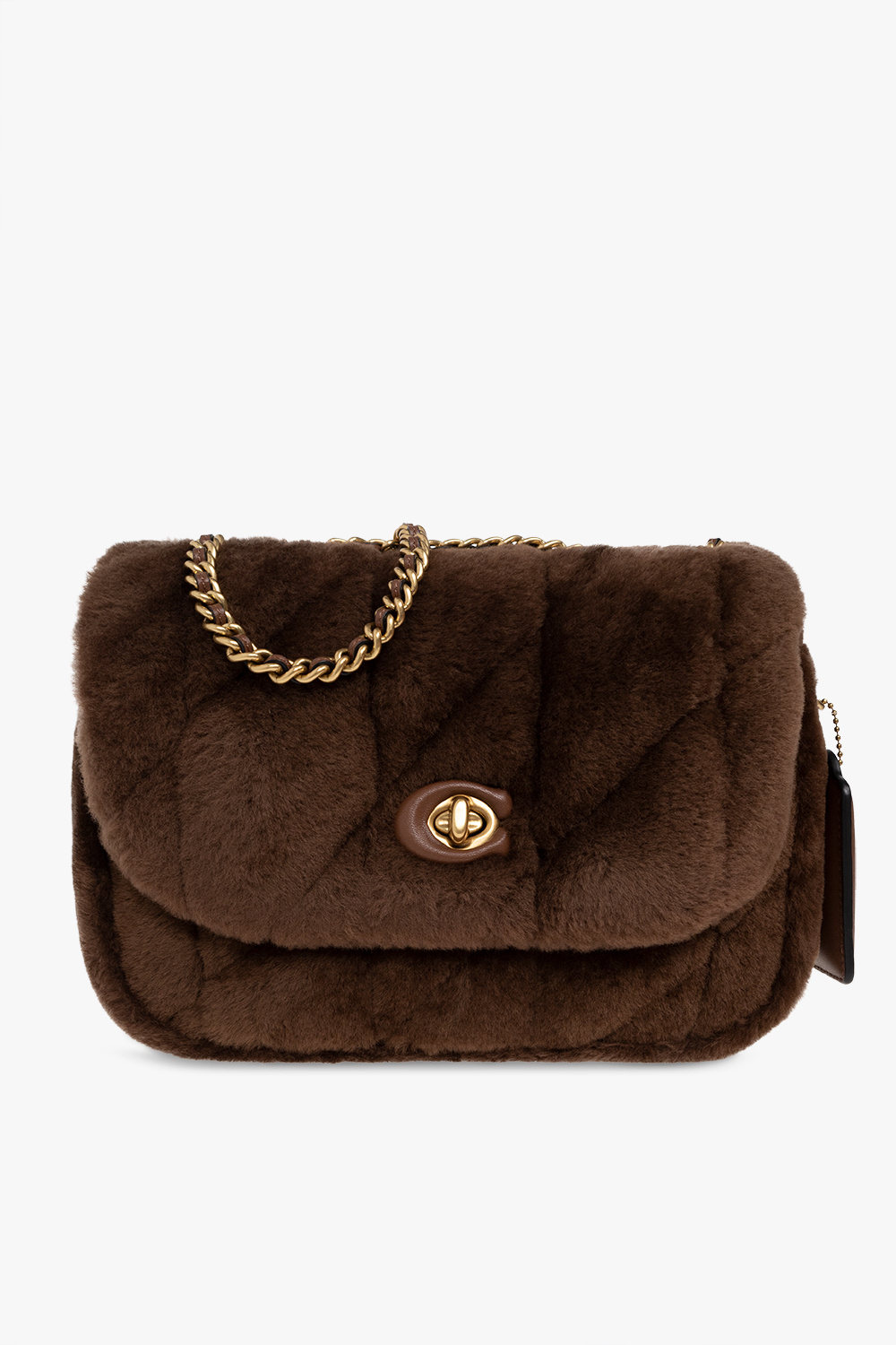 Coach ‘Madison Pillow’ shearling shoulder bag