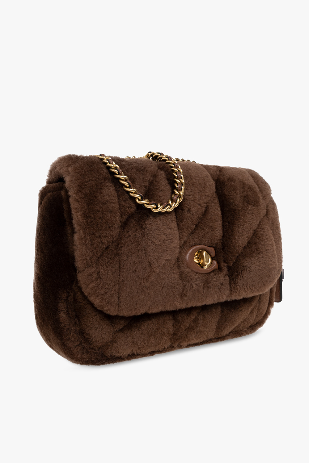 Coach ‘Madison Pillow’ shearling shoulder bag