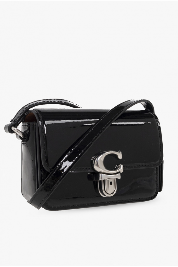 Coach Patent Leather Studio 12 Black, Mini Bag