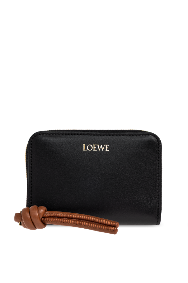 Leather wallet with logo od Loewe