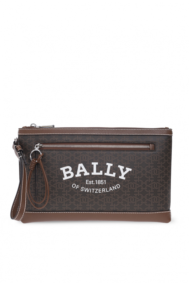 Bally logo plaque pouch bag