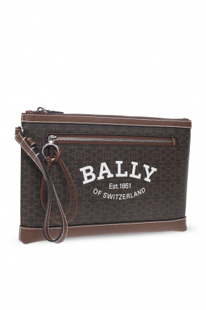 Bally tote bag with fish & chips print ecru