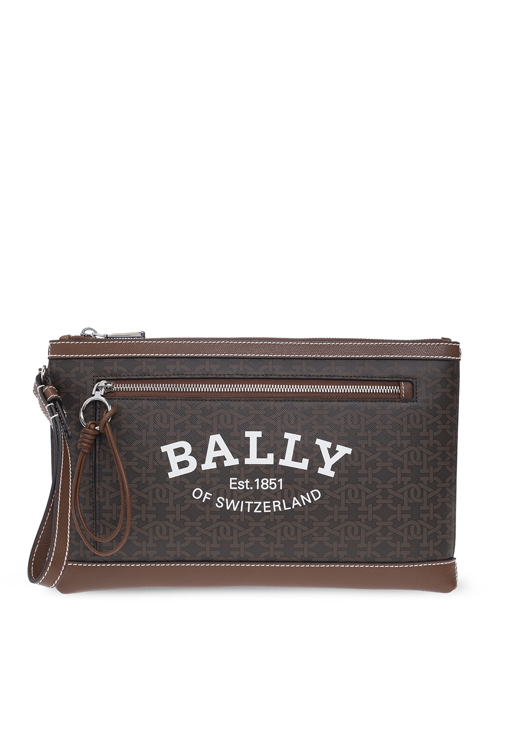 Bally logo plaque pouch bag