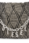 Diesel GREY ‘Charm-D Medium’ denim shoulder bag
