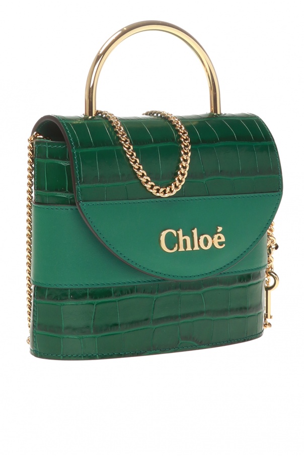 chloe aby lock bag green