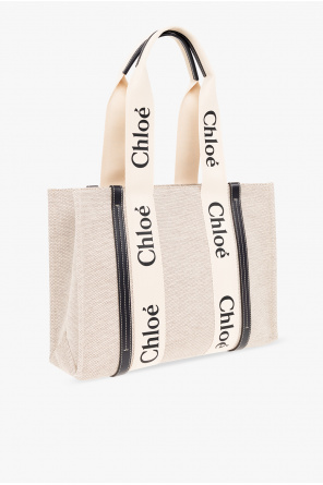 Chloé ‘Woody Medium’ leopardper bag