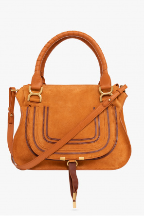 brown chloe paraty leather satchel bag