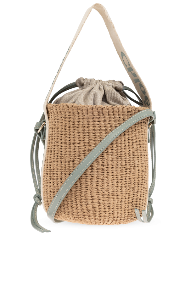 Chloé "Woody Small" bucket shoulder bag