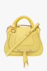 chloe small woody shearling and leather tote