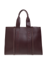 chloe marcie shoulder bag in red leather