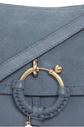 See By Chloé 'woman chloe bags marcie leather and raffia shopping bag