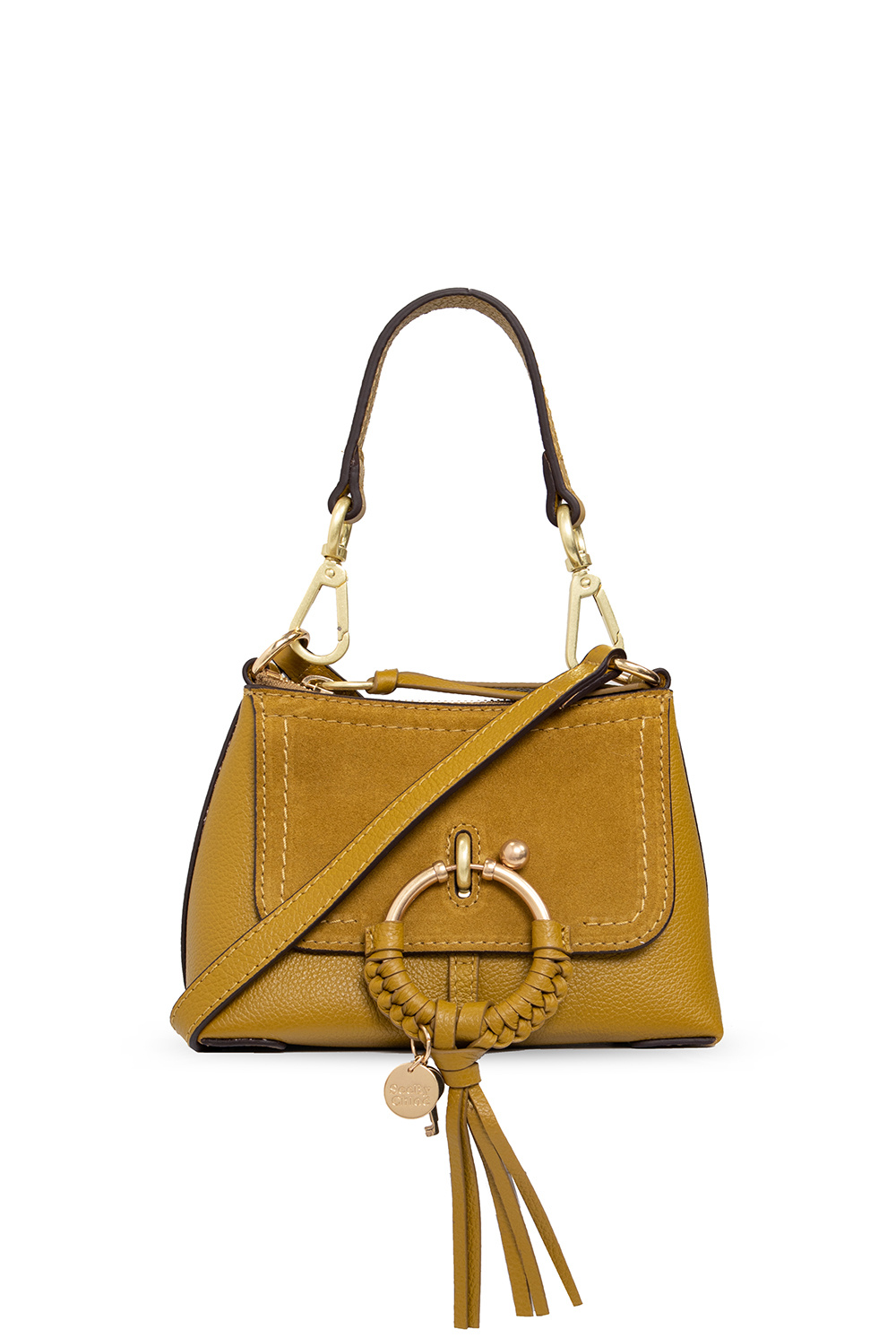 Chloé Roy CHC18UP021H1Z214 Women's Leather Shoulder Bag Yellow