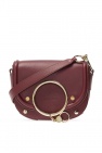 chloe marcie handbag in brown python and brown leather