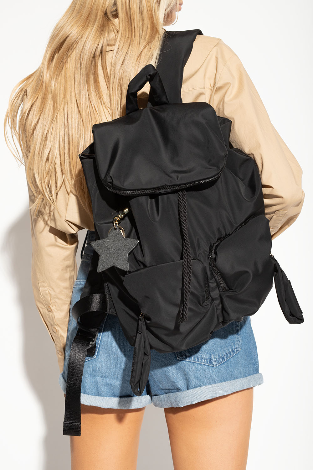 Womens Bags Backpacks See By Chloé Cotton Joy Rider Backpack in Black 