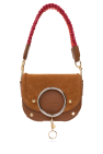 CHLOE WOODEN C PADDED LTHR SHLDR BAG