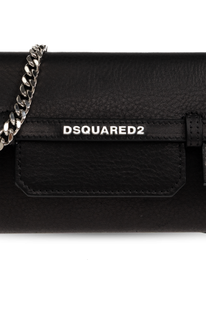 Dsquared2 Leather clutch "Twin"